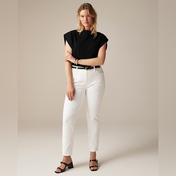 NWT J. Crew 9" vintage slim-straight jean in white wash - Picture 4 of 13